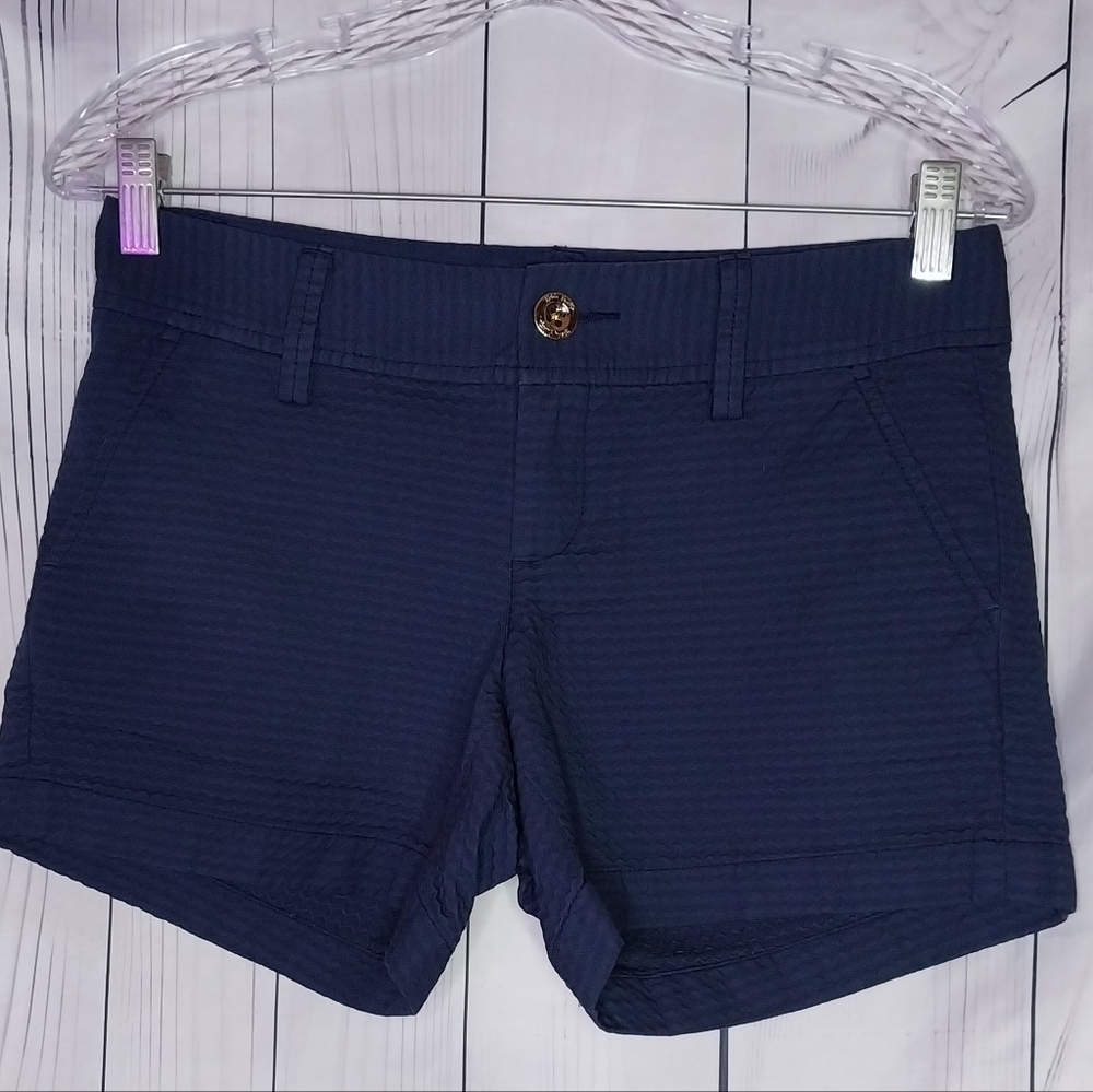 Lilly Pultizer Navy The Callahan Preppy Shorts